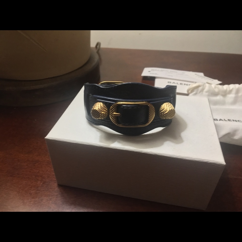 Balenciaga Moto Cuff Bracelet